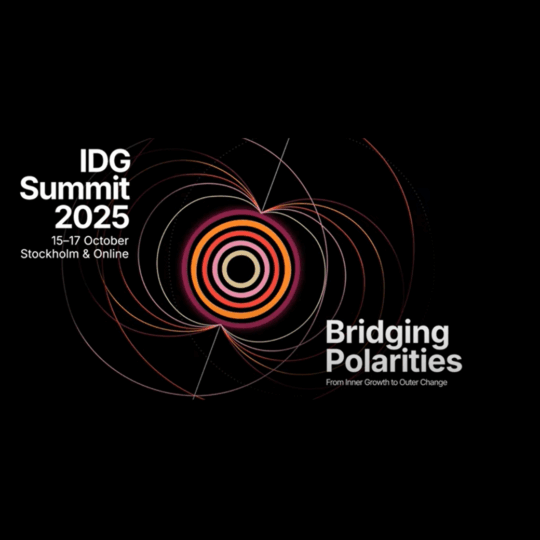 IDG summit 2025 banner over innerlijke ontwikkeling en impact maken